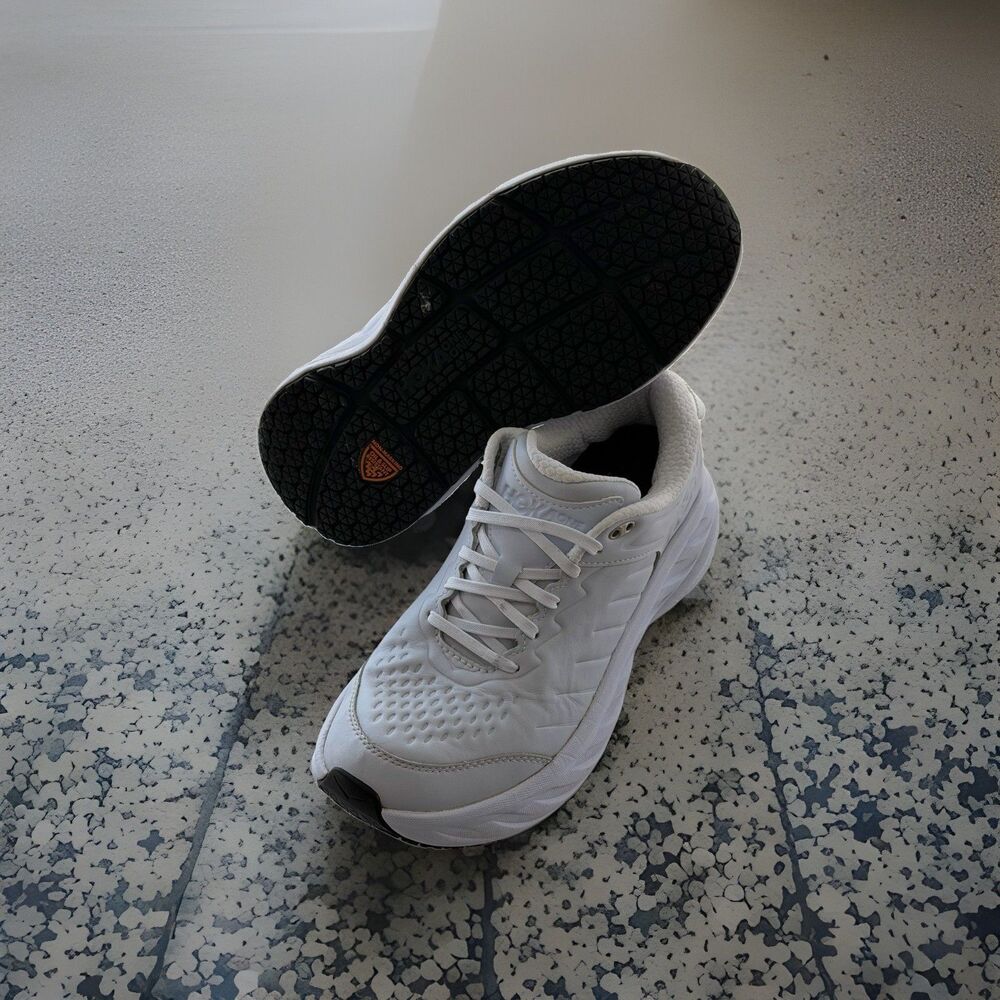 Hoka One One Bondi SR - Women's Size 9 'Triple White' (1110521 WHT)